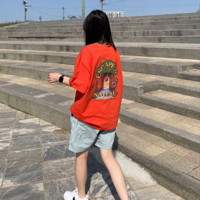 [남녀공용]여름신상 순면 도톰 오버핏 프린팅 반팔 티셔츠